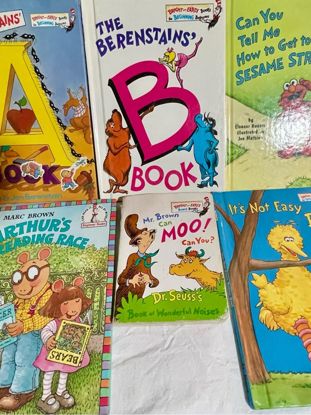 Lot of 6 Beginner Books Dr. Seuss Berenstain Bears Sesame Street Marc Brown